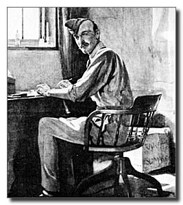 BP at his HQ during the Siege of Mafeking