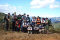 Foto de tropa, no topo da serra a mais de 1400m de altitude